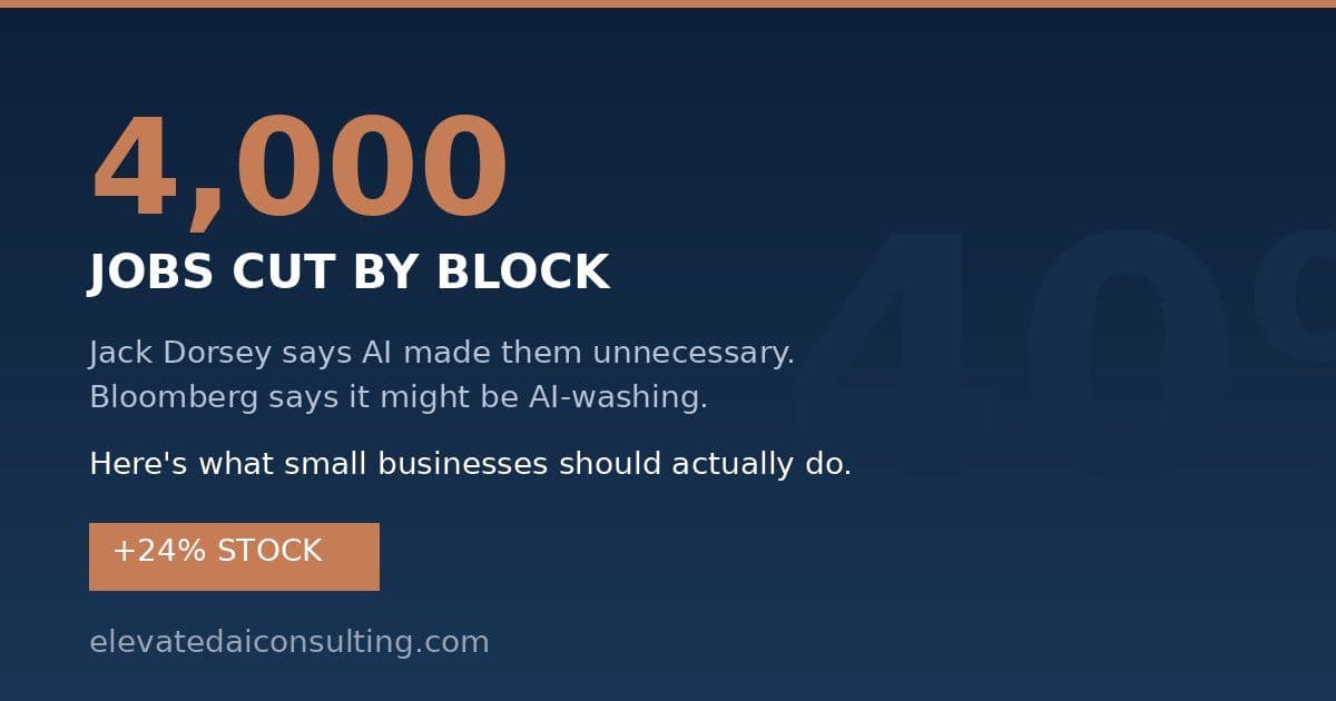 Block Just Cut 4,000 Jobs and Blamed AI — Here's What Small Businesses Should Actually Do